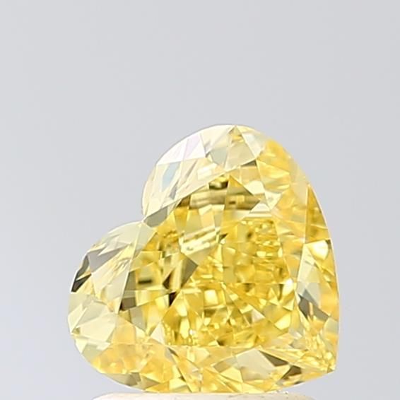1.36 CT Fancy Vivid Yellow HEART