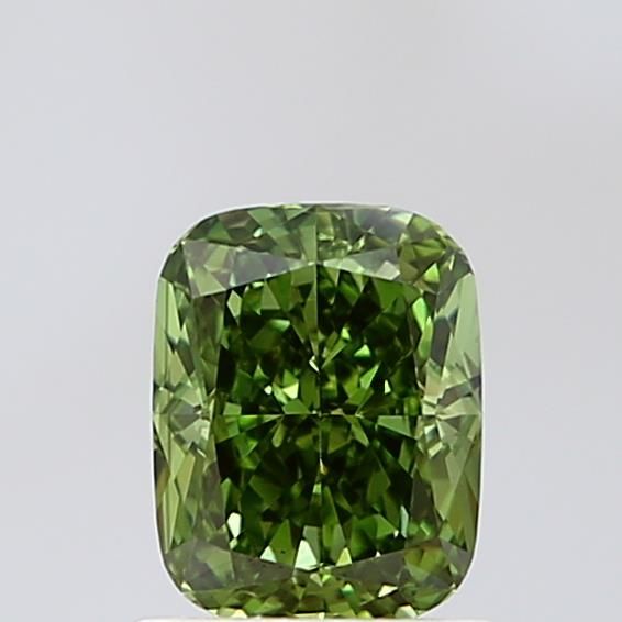 1.21 CT Fancy Vivid Green CUSHION MODIFIED