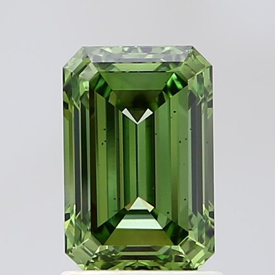 1.71 CT Fancy Vivid Green EMERALD