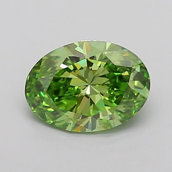 1.0 CT Fancy Vivid Green OVAL