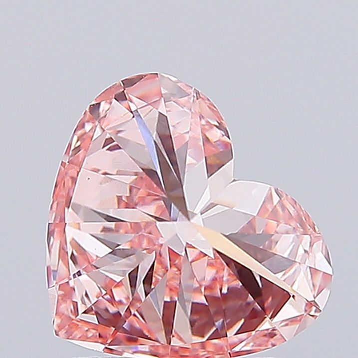 1.7 CT Fancy Vivid Pink HEART