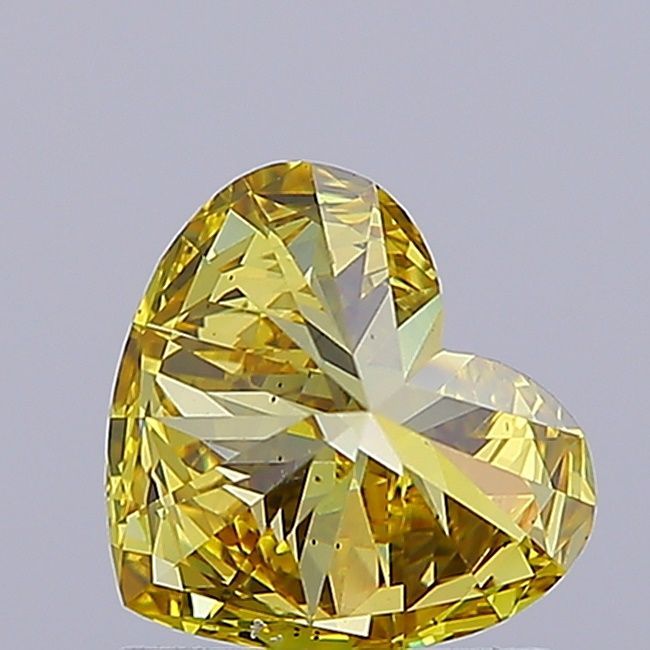1.04 CT Fancy Intense Yellow HEART