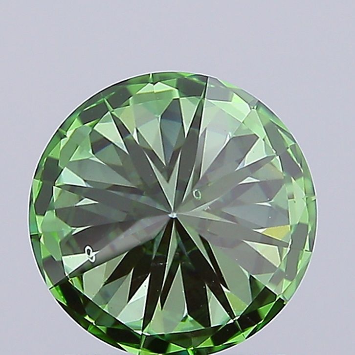 1.71 CT Fancy Vivid Green ROUND