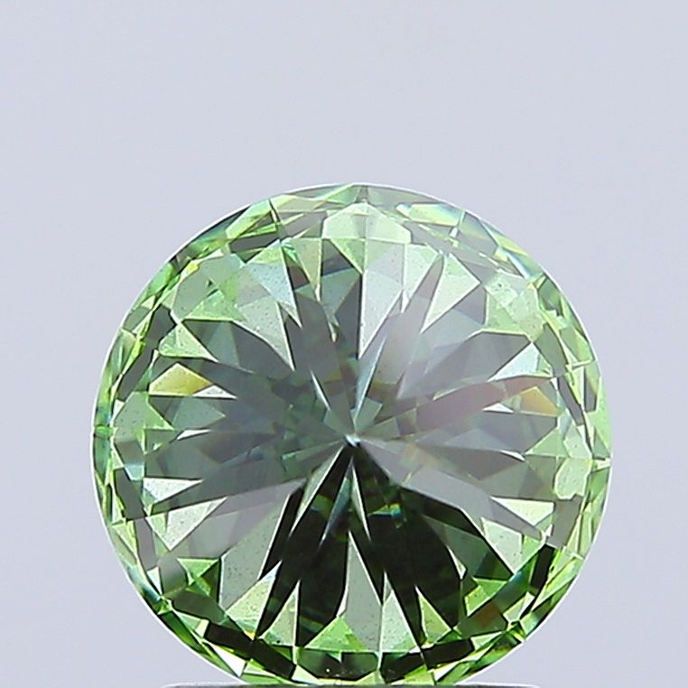 2.05 CT Fancy Vivid Green ROUND