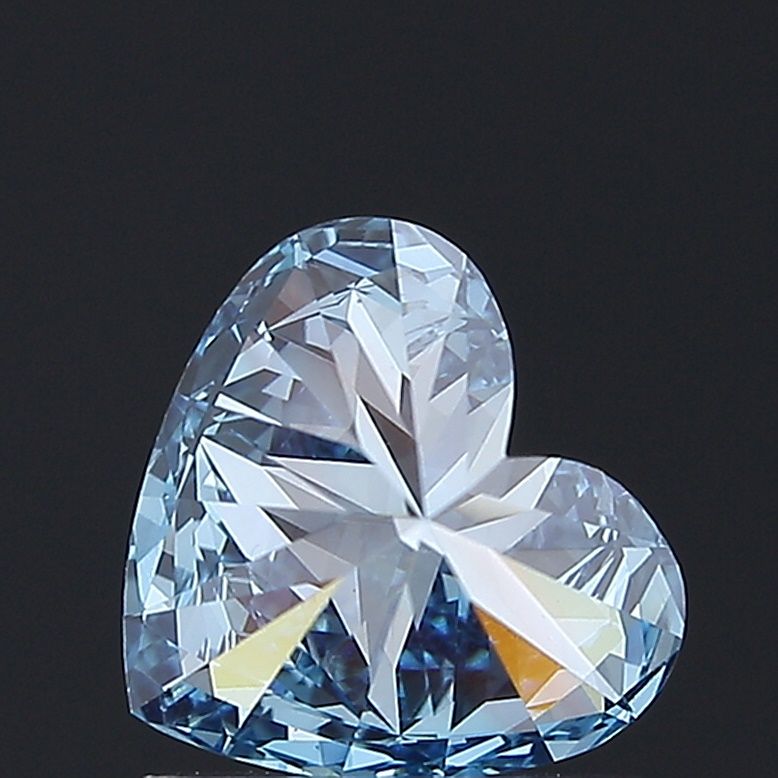 1.01 CT Fancy Vivid Blue HEART