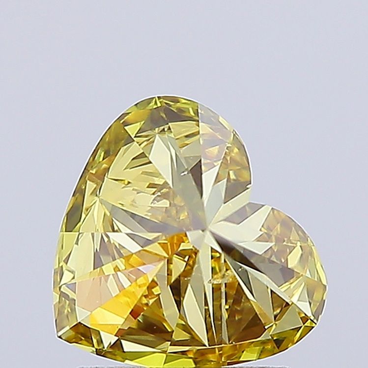 1.52 CT Fancy Intense Yellow HEART