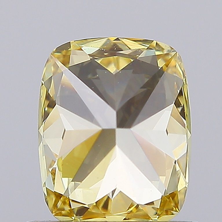 0.93 CT Fancy Intense Brownish Yellow CUSHION MODIFIED