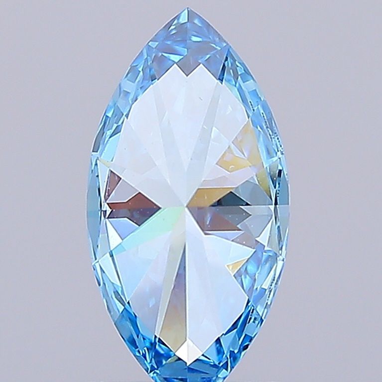 1.04 CT Fancy Vivid Blue MARQUISE