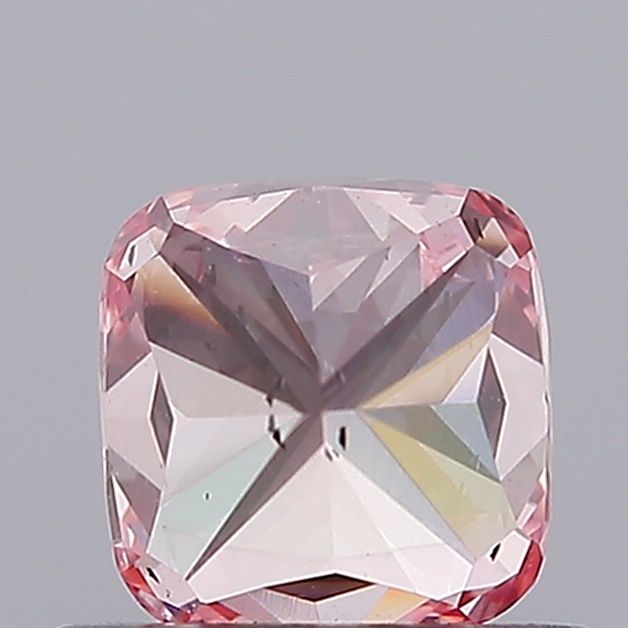 0.77 CT Fancy Vivid Pink CUSHION MODIFIED