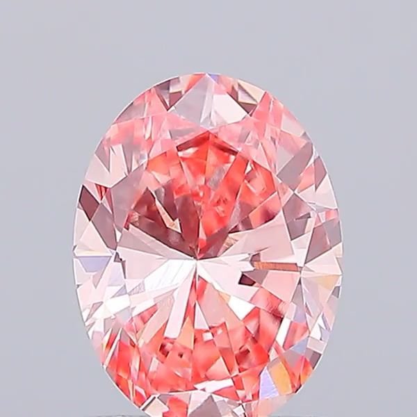 1.17 CT Fancy Vivid Pink OVAL