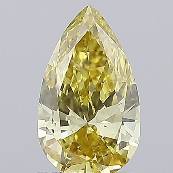 0.9 CT Fancy Intense Yellow PEAR