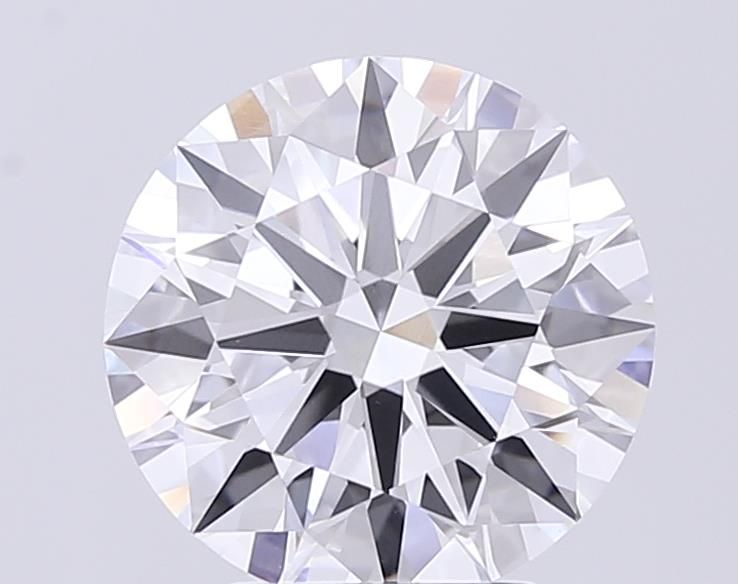 Diamant Rond 3.90 ct - Couleur D - Pureté VVS2