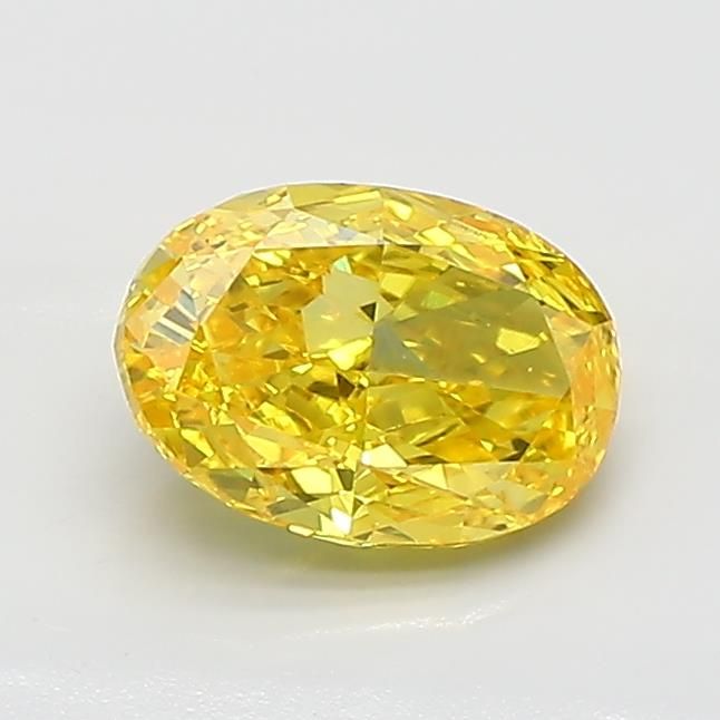 0.96 CT Fancy Vivid Yellow OVAL