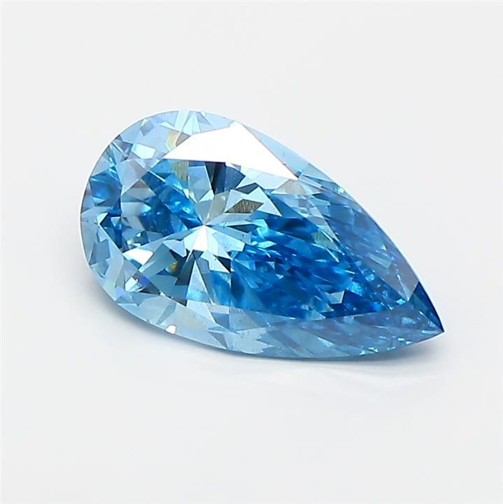 1.45 CT Fancy Vivid Blue PEAR