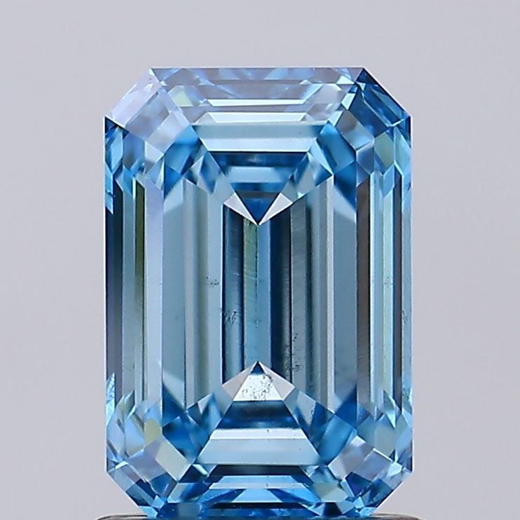 1.49 CT Fancy Vivid Blue EMERALD