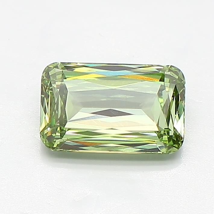 1.05 CT Fancy Vivid Green CUSHION MODIFIED