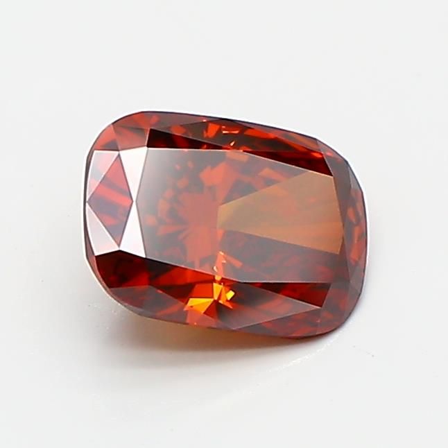 0.99 CT Fancy Deep Orange CUSHION MODIFIED