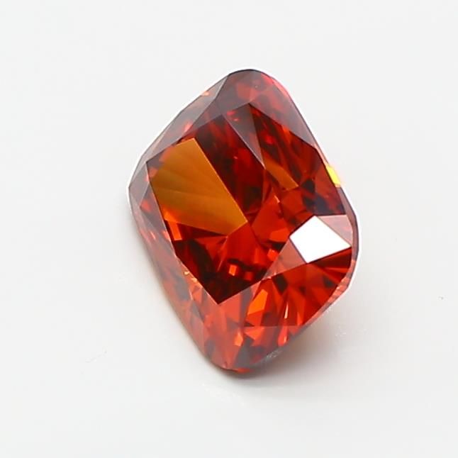 0.97 CT Fancy Deep Orange CUSHION MODIFIED