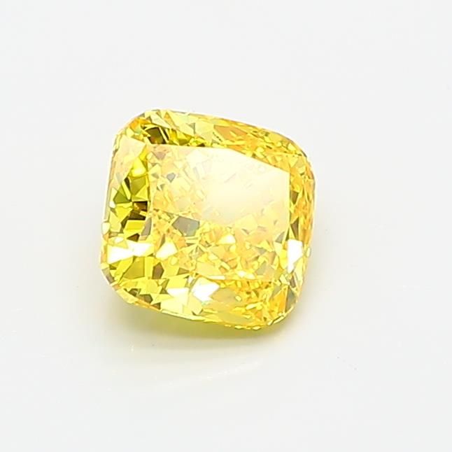 0.71 CT Fancy Vivid Yellow CUSHION MODIFIED