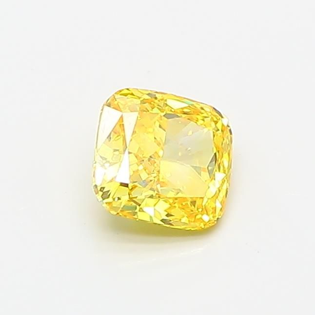 0.56 CT Fancy Vivid Yellow CUSHION MODIFIED