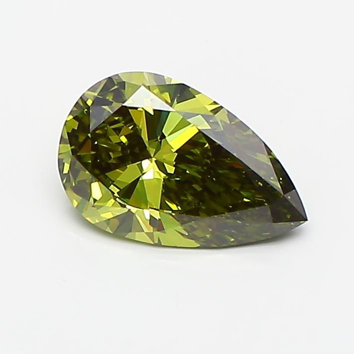 0.93 CT Fancy Vivid Green PEAR