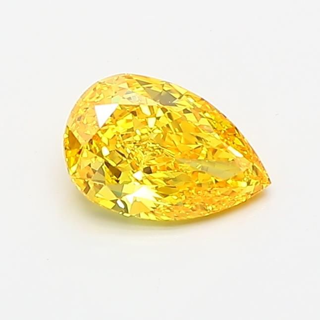 0.65 CT Fancy Vivid Yellow PEAR