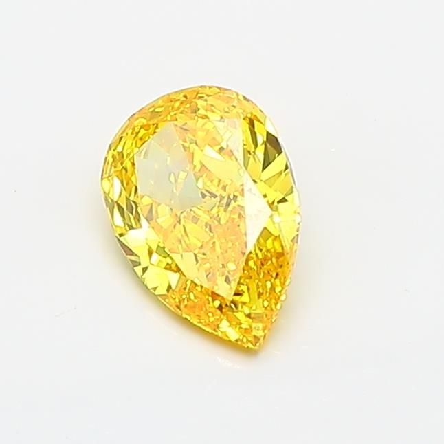 0.58 CT Fancy Vivid Yellow PEAR