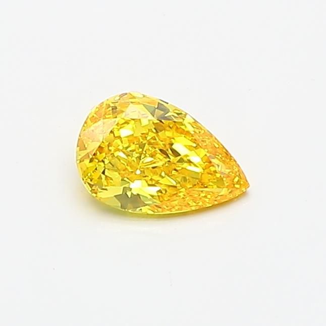 0.34 CT Fancy Vivid Yellow PEAR