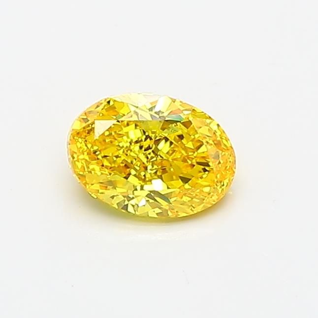 0.49 CT Fancy Vivid Yellow OVAL