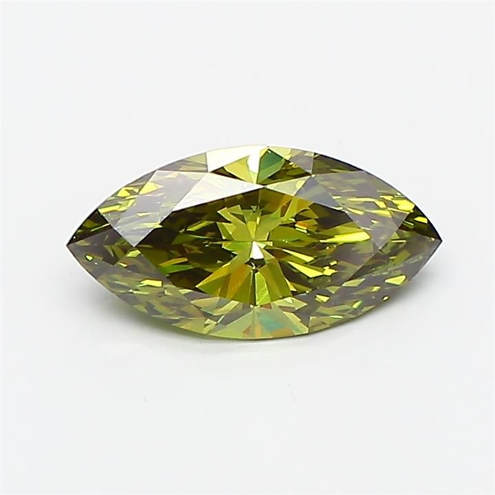 0.97 CT Fancy Vivid Green MARQUISE