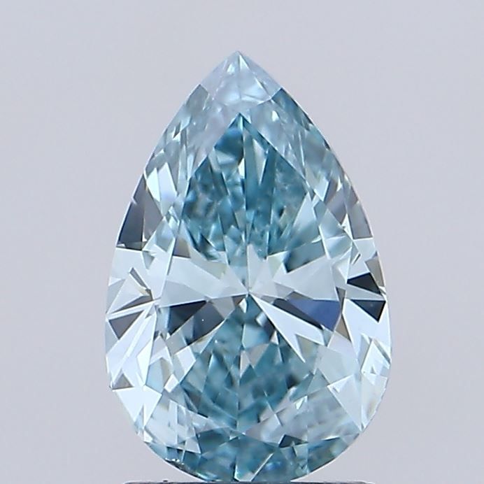 1.51 CT Fancy Vivid Green Blue PEAR
