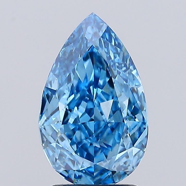 2.04 CT Fancy Vivid Blue PEAR