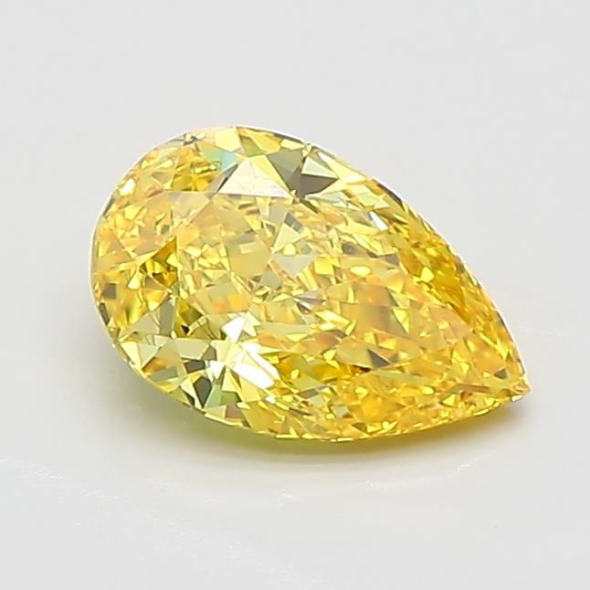 0.85 CT Fancy Vivid Yellow PEAR