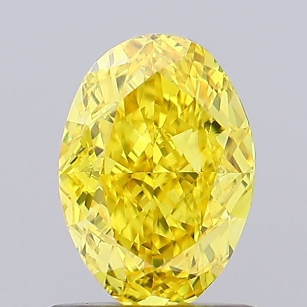 0.95 CT Fancy Vivid Yellow OVAL