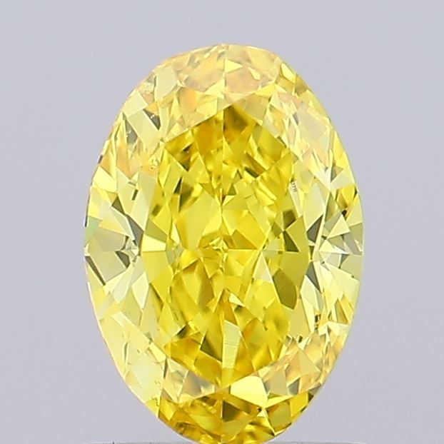 0.92 CT Fancy Vivid Yellow OVAL