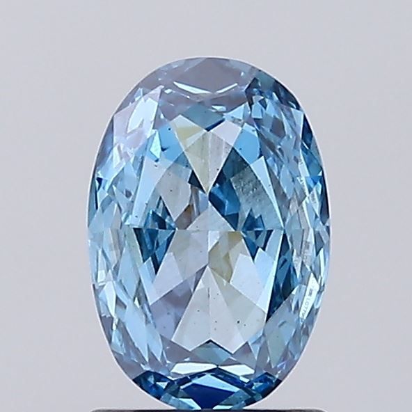 1.09 CT Fancy Vivid Blue OVAL