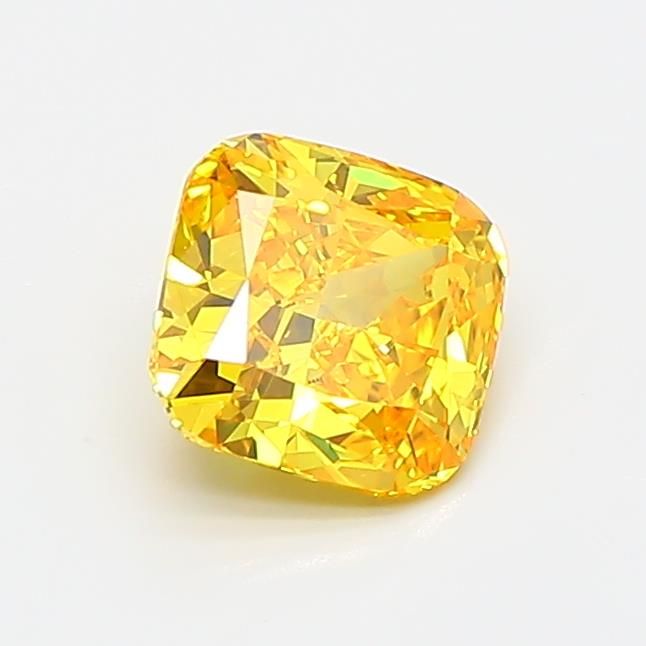 0.7 CT Fancy Vivid Yellow CUSHION MODIFIED