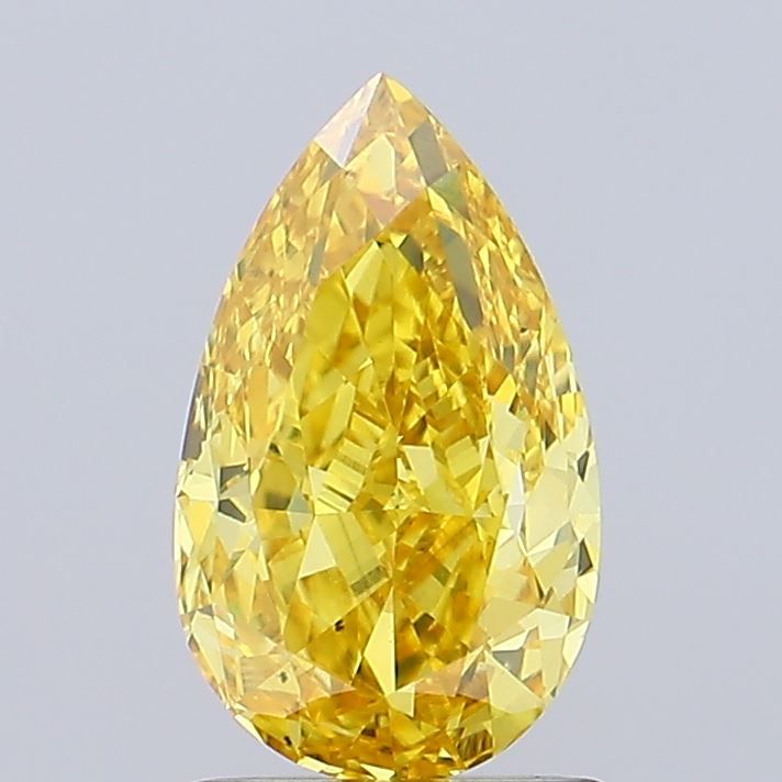 1.59 CT Fancy Vivid Yellow PEAR