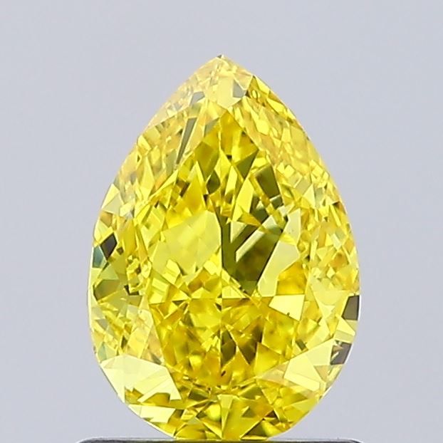0.93 CT Fancy Vivid Yellow PEAR