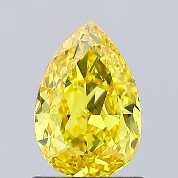 0.9 CT Fancy Vivid Yellow PEAR