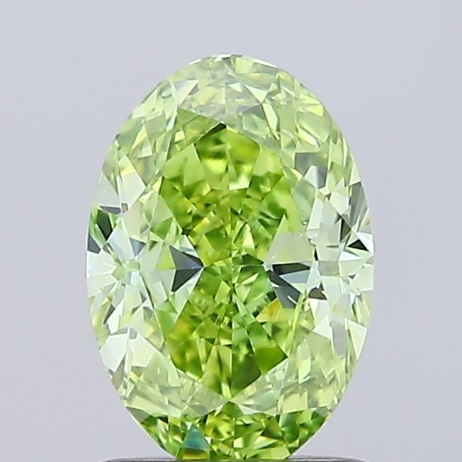 1.22 CT Fancy Vivid Green OVAL