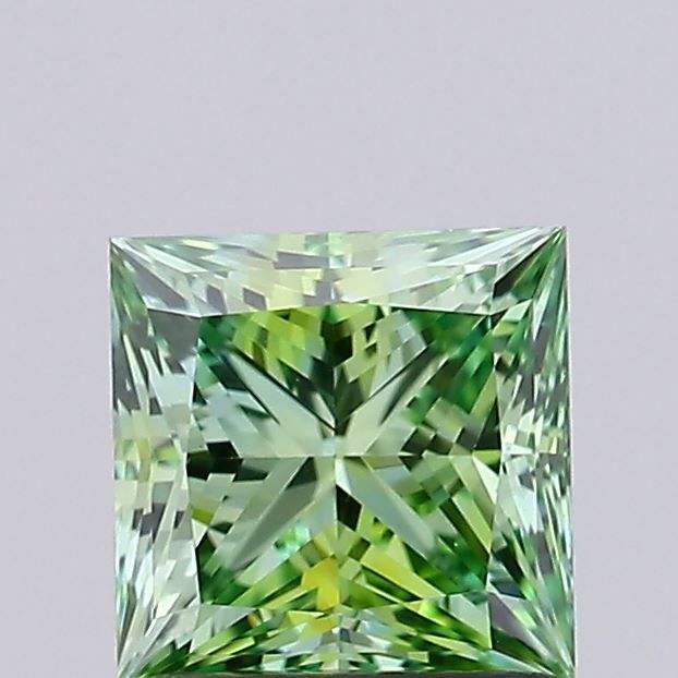 1.0 CT Fancy Vivid Green PRINCESS
