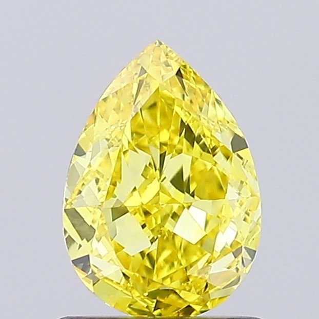 0.97 CT Fancy Vivid Yellow PEAR