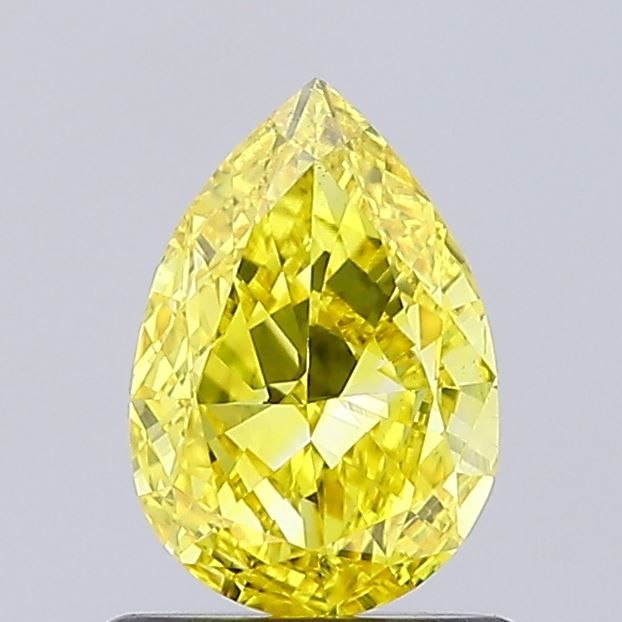 0.88 CT Fancy Vivid Yellow PEAR