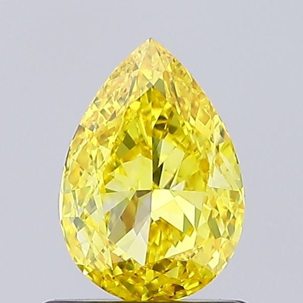 0.79 CT Fancy Vivid Yellow PEAR