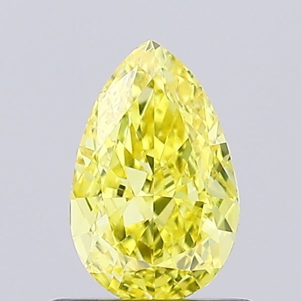 0.71 CT Fancy Vivid Yellow PEAR