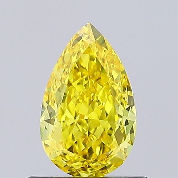 0.74 CT Fancy Vivid Yellow PEAR