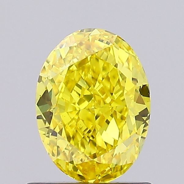0.83 CT Fancy Vivid Yellow OVAL