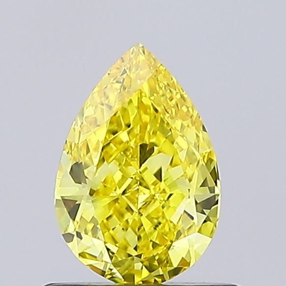 0.66 CT Fancy Vivid Yellow PEAR