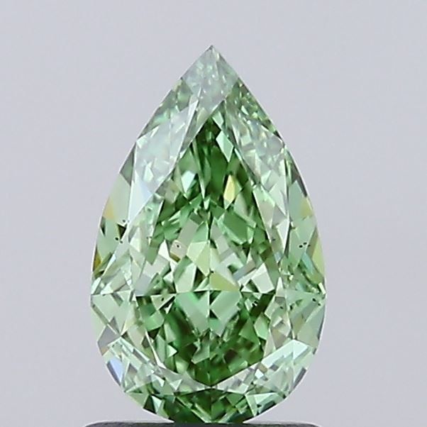 1.06 CT Fancy Vivid Green PEAR